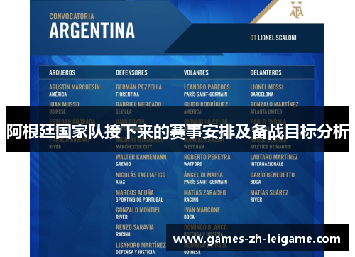 阿根廷国家队接下来的赛事安排及备战目标分析